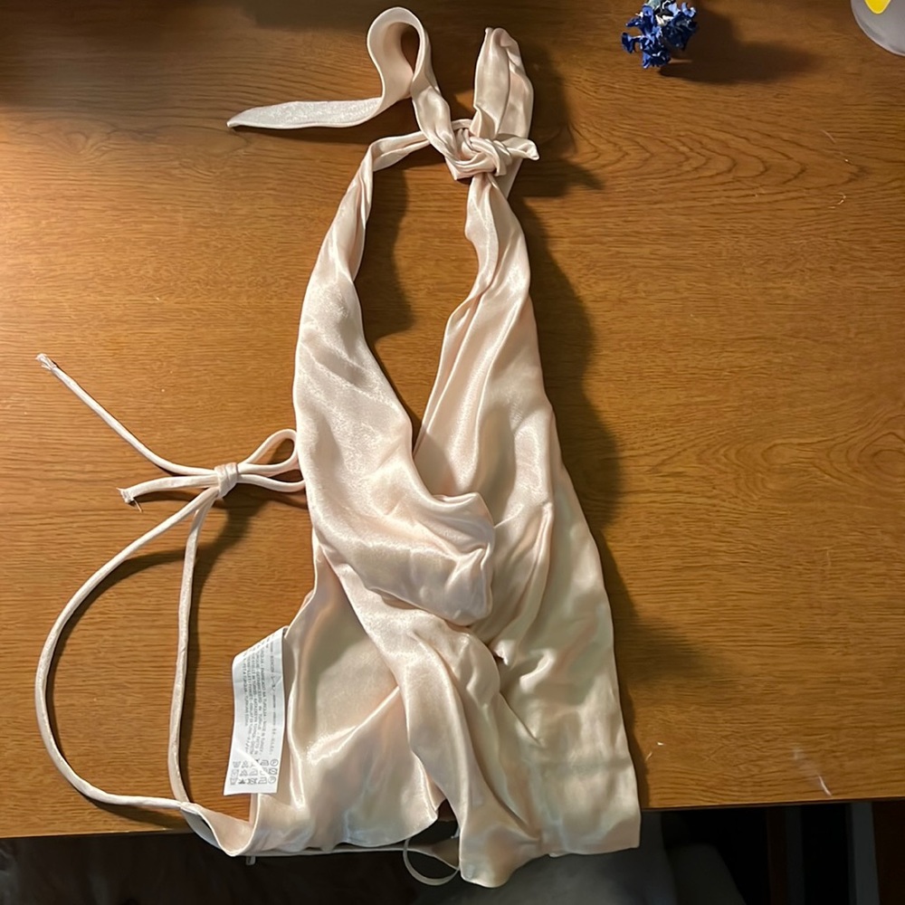 Zara Satin Crop Top